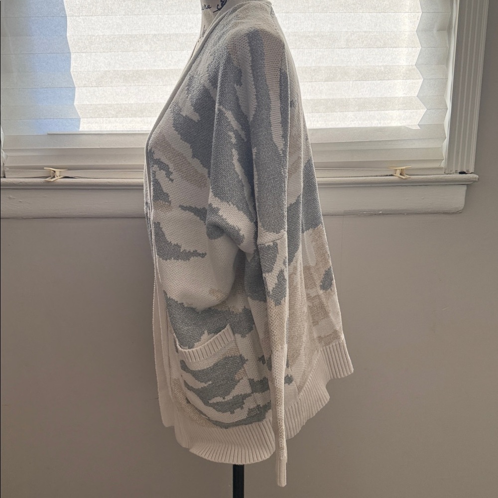 Camouflage Sweater Cardigan - Picture 2 of 7